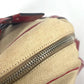 PRADA Shoulder Bag Leather / canvas beige By color Triangle logo plate Women Used Authentic