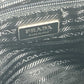 PRADA Shoulder Bag Leather / canvas beige By color Triangle logo plate Women Used Authentic