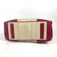 PRADA Shoulder Bag Leather / canvas beige By color Triangle logo plate Women Used Authentic