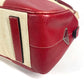PRADA Shoulder Bag Leather / canvas beige By color Triangle logo plate Women Used Authentic