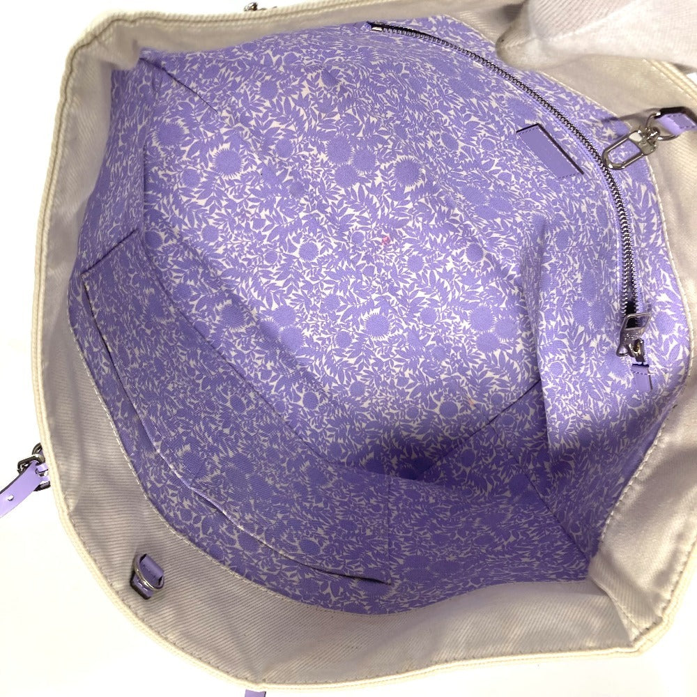 LOUIS VUITTON Shoulder Bag M94500 Leather / canvas purple Summer collection Hippo MM Women Used Authentic