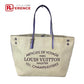LOUIS VUITTON Shoulder Bag M94500 Leather / canvas purple Summer collection Hippo MM Women Used Authentic
