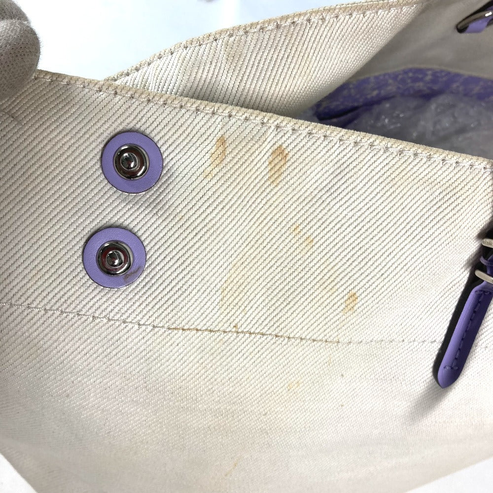 LOUIS VUITTON Shoulder Bag M94500 Leather / canvas purple Summer collection Hippo MM Women Used Authentic