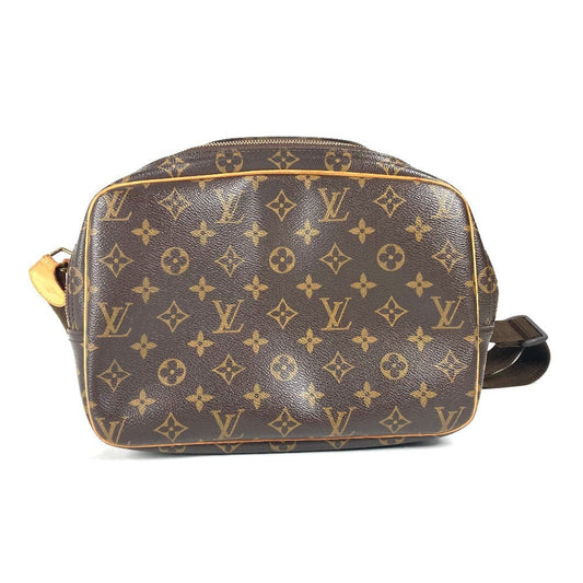 LOUIS VUITTON Shoulder Bag M45254 Monogram canvas Brown Monogram Reporter PM Women Used Authentic