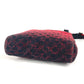 Christian Louboutin Shoulder Bag Leather / canvas black Logo embroidery