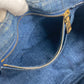 PRADA Handbag denim blue denim Canapa logo