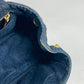 PRADA Handbag denim blue denim Canapa logo