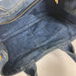 PRADA Handbag denim blue denim Canapa logo