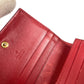 GUCCI Folded wallet 499380 GG Supreme canvas, leather Red GG Supreme Mystic Cat