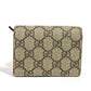 GUCCI Folded wallet 499380 GG Supreme canvas, leather Red GG Supreme Mystic Cat