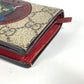 GUCCI Folded wallet 499380 GG Supreme canvas, leather Red GG Supreme Mystic Cat