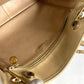 CHANEL Shoulder Bag leather beige vintage Matrasse quilting