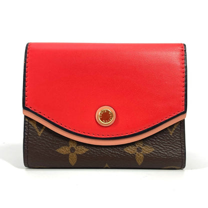 LOUIS VUITTON Trifold wallet M63904 Monogram canvas, leather Red Monogram Portefeuille Tuileries Compact Women Used Authentic