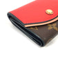 LOUIS VUITTON Trifold wallet M63904 Monogram canvas, leather Red Monogram Portefeuille Tuileries Compact Women Used Authentic