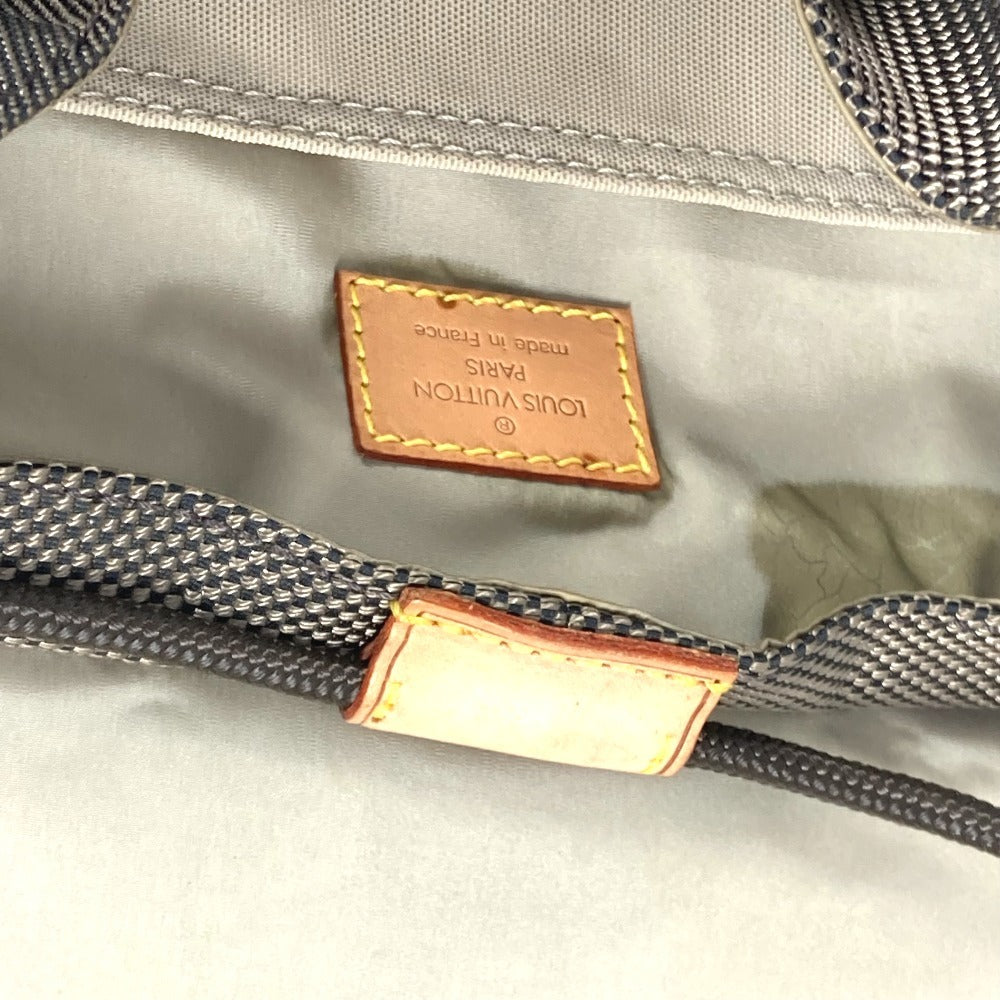 LOUIS VUITTON Backpack M93056 Damier Jean Canvas khaki Damier Jean Pionie mens Used Authentic