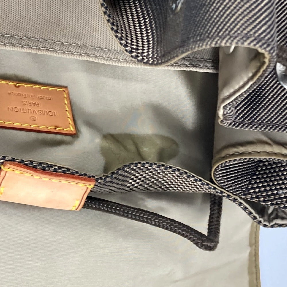 LOUIS VUITTON Backpack M93056 Damier Jean Canvas khaki Damier Jean Pionie mens Used Authentic