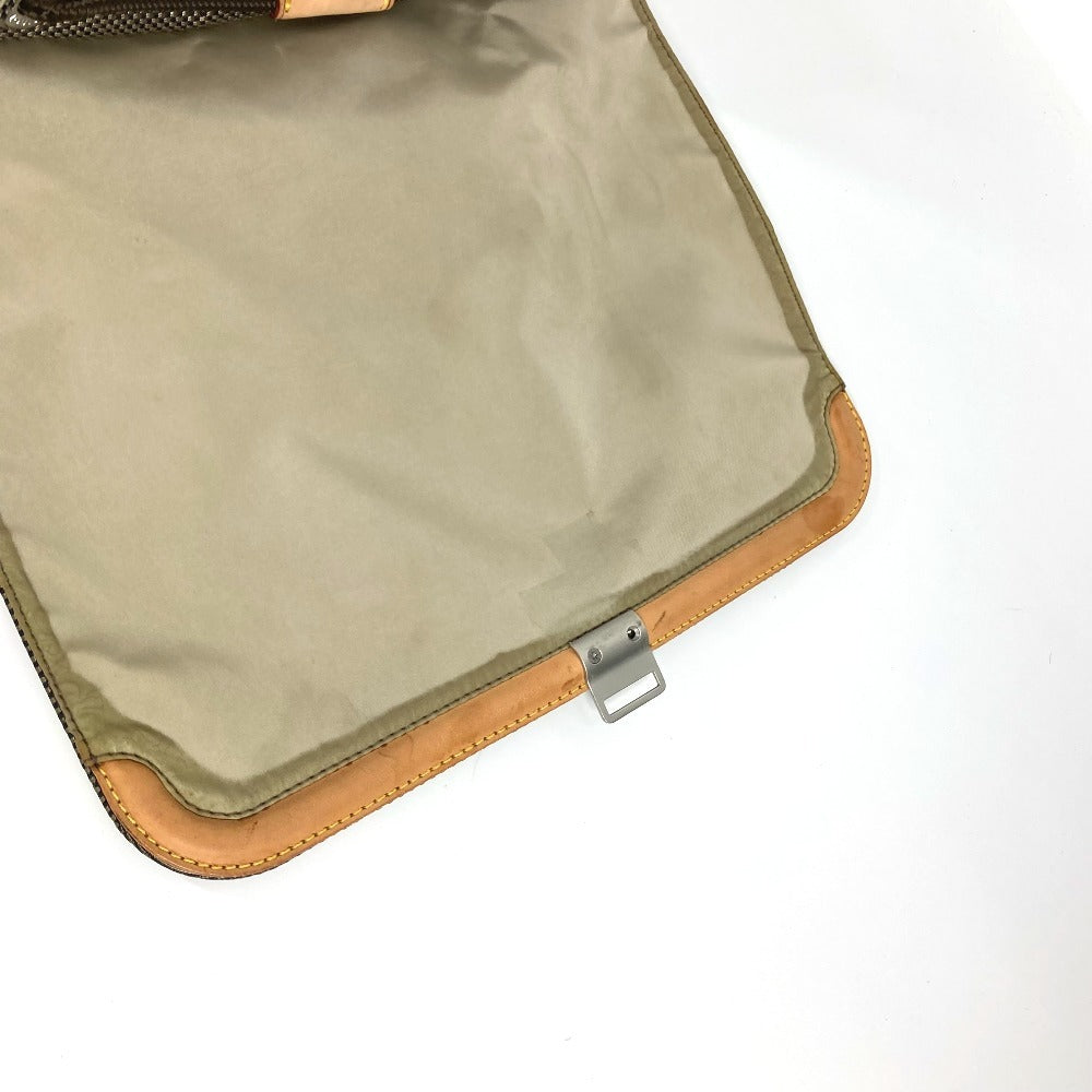 LOUIS VUITTON Backpack M93056 Damier Jean Canvas khaki Damier Jean Pionie mens Used Authentic