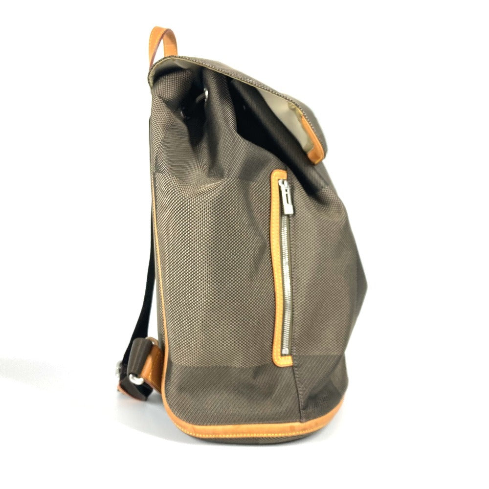 LOUIS VUITTON Backpack M93056 Damier Jean Canvas khaki Damier Jean Pionie mens Used Authentic