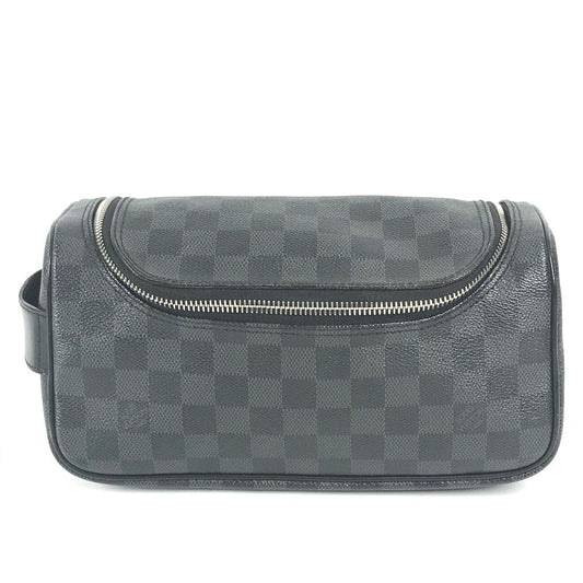 LOUIS VUITTON Pouch N47625 Damier Grafitto Canvas black Damier Grafitte C Cracking pouch