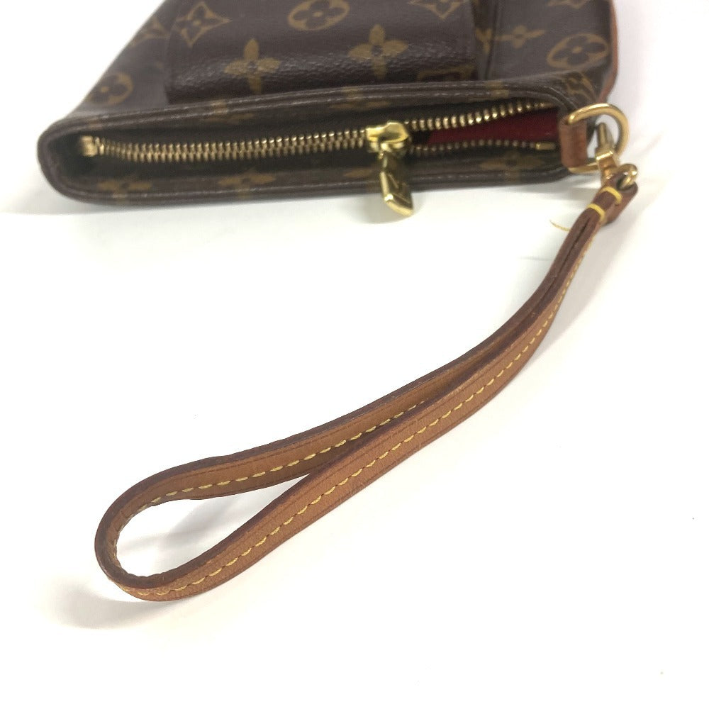 LOUIS VUITTON Pouch M51901 Monogram canvas Brown Monogram Partition unisex(Unisex) Used Authentic