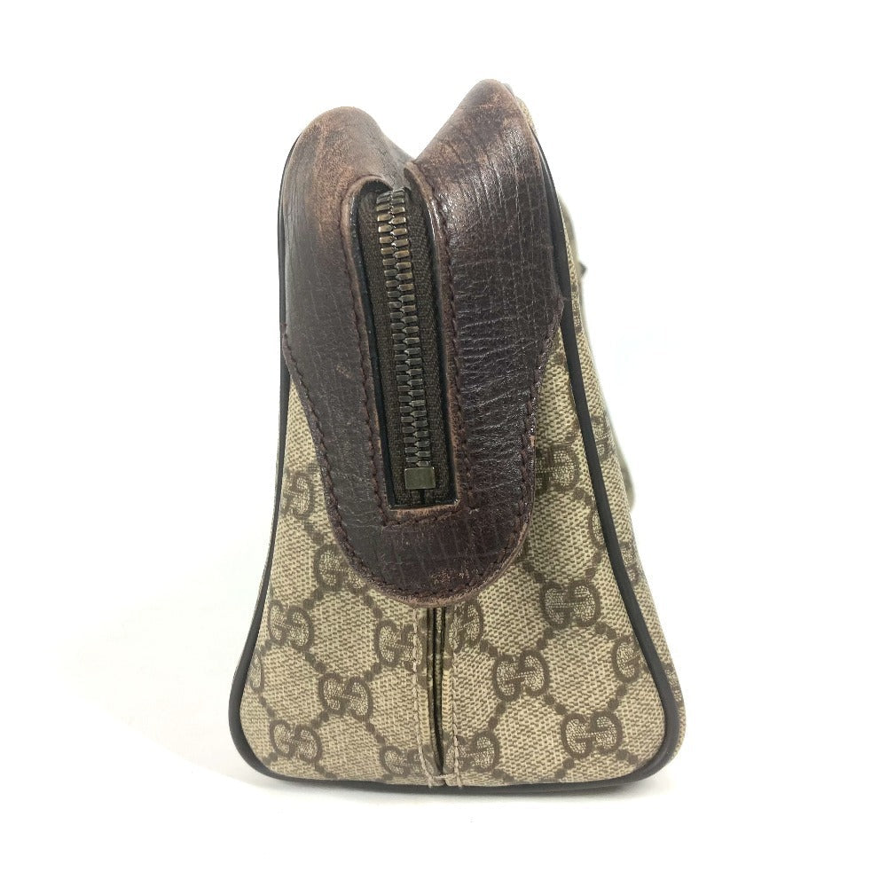GUCCI Pouch 108891 GG Supreme canvas, leather beige GG Supreme logo
