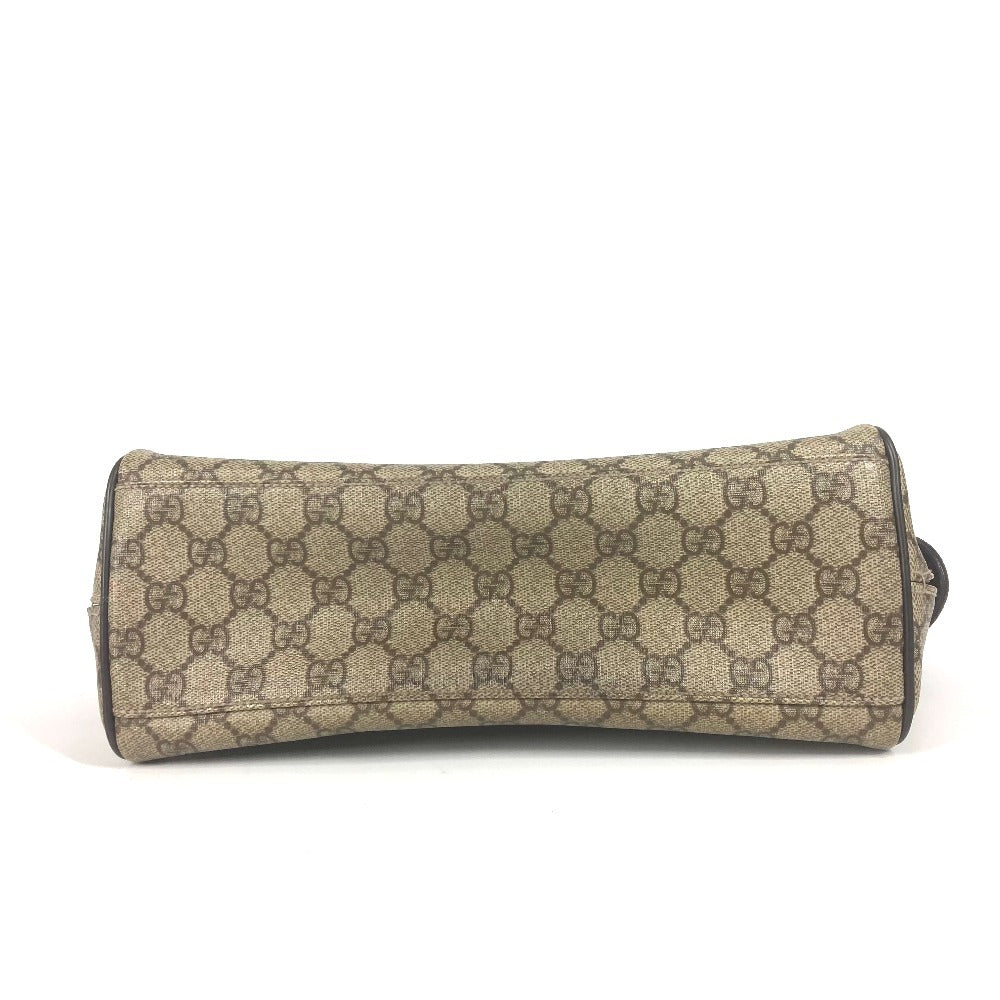 GUCCI Pouch 108891 GG Supreme canvas, leather beige GG Supreme logo