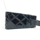CHANEL Shoulder Bag Patent leather black vintage quilting matelasse Women Used Authentic