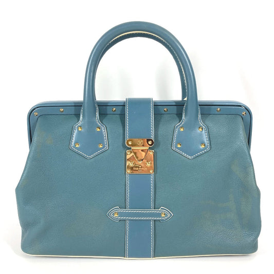 LOUIS VUITTON Handbag M91807 Suhari leather blue Suhari Angnieux PM Women Used Authentic