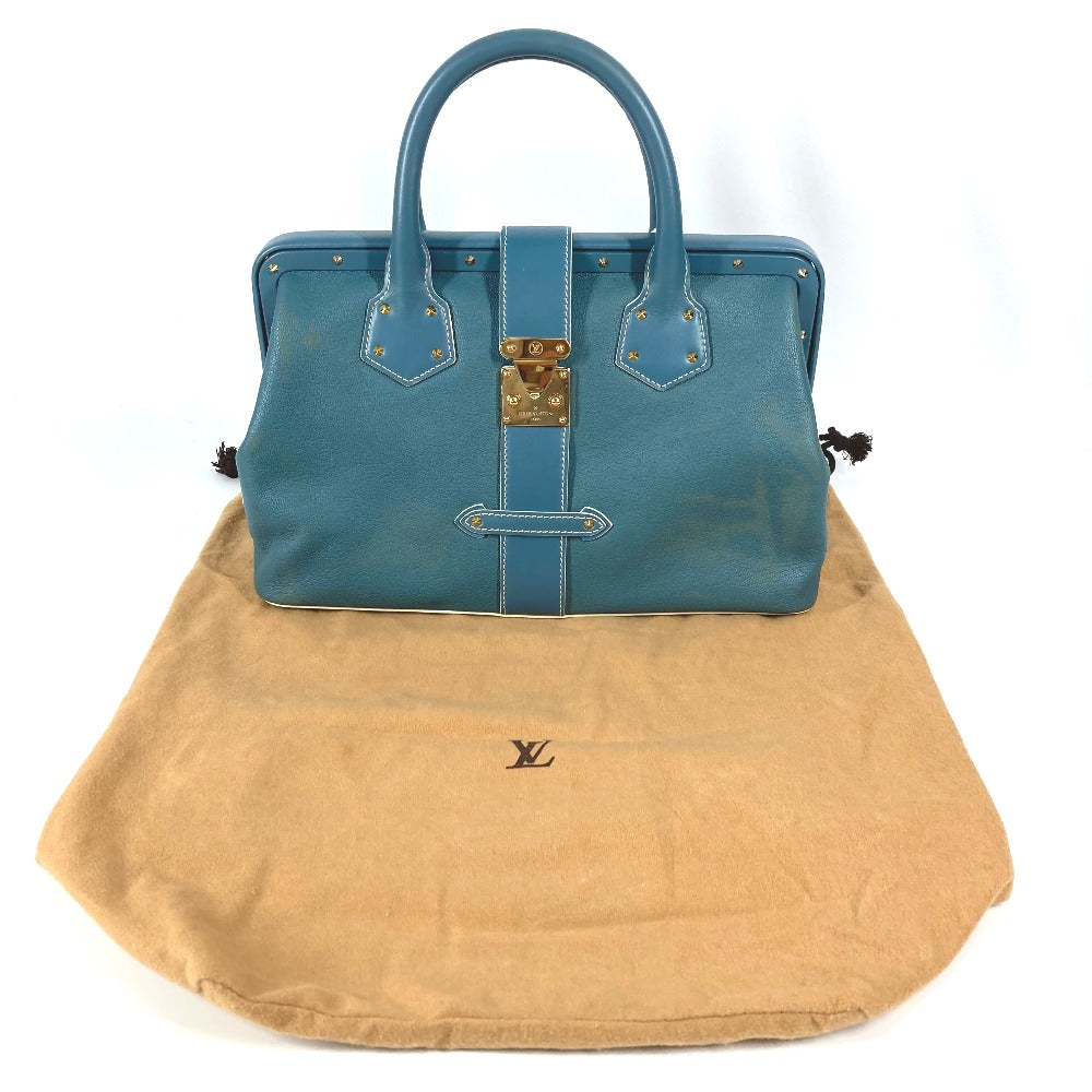 LOUIS VUITTON Handbag M91807 Suhari leather blue Suhari Angnieux PM Women Used Authentic