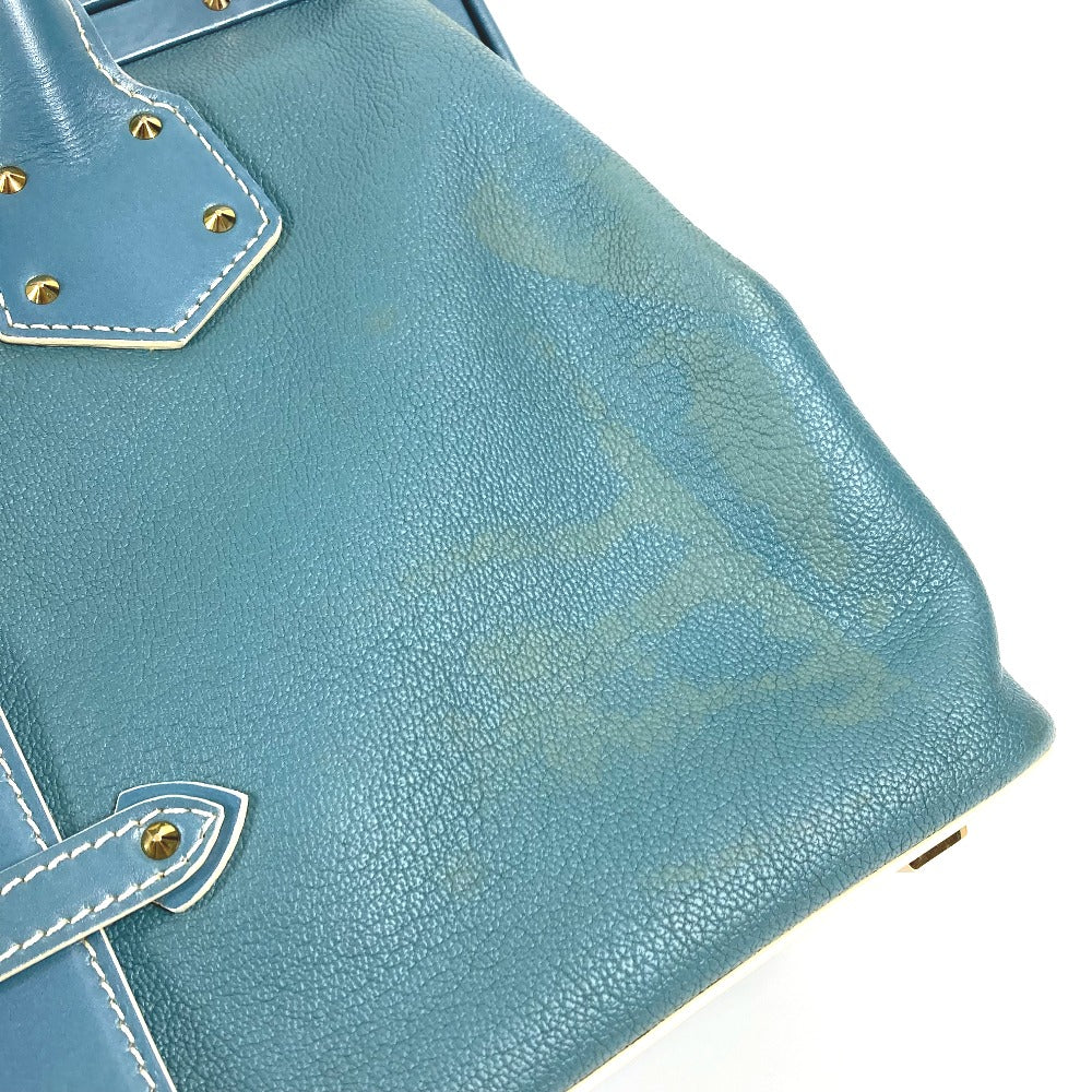 LOUIS VUITTON Handbag M91807 Suhari leather blue Suhari Angnieux PM Women Used Authentic