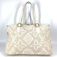 LOUIS VUITTON Tote Bag M95675 Leather / canvas Beige type Cruise line Taicienne GM Women Used Authentic