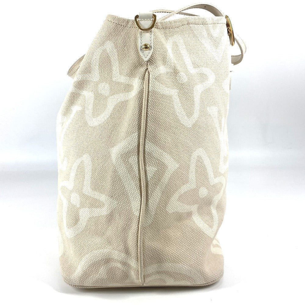 LOUIS VUITTON Tote Bag M95675 Leather / canvas Beige type Cruise line Taicienne GM Women Used Authentic