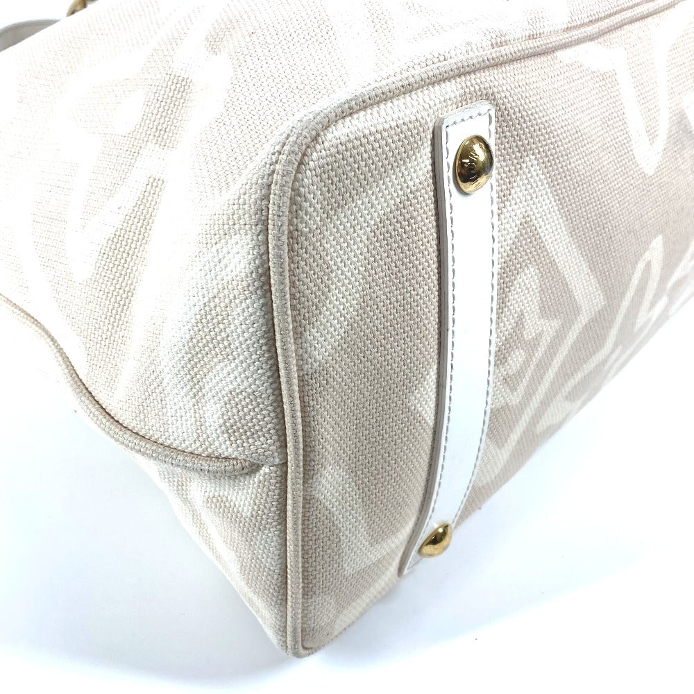 LOUIS VUITTON Tote Bag M95675 Leather / canvas Beige type Cruise line Taicienne GM Women Used Authentic