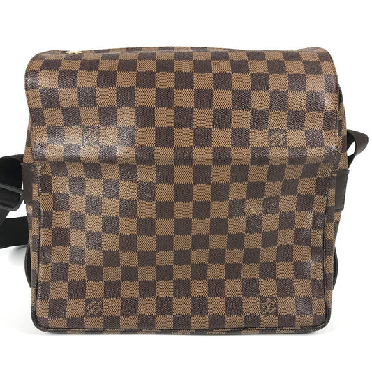 LOUIS VUITTON Shoulder Bag N45255 Damier canvas Brown Damier Naviglio Women(Unisex) Used Authentic