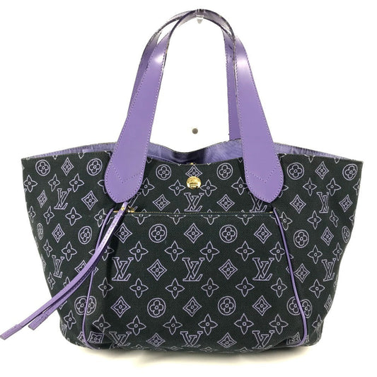 LOUIS VUITTON Shoulder Bag M95983 Leather / canvas purple Monogram beach line Hippo Ipanema PM