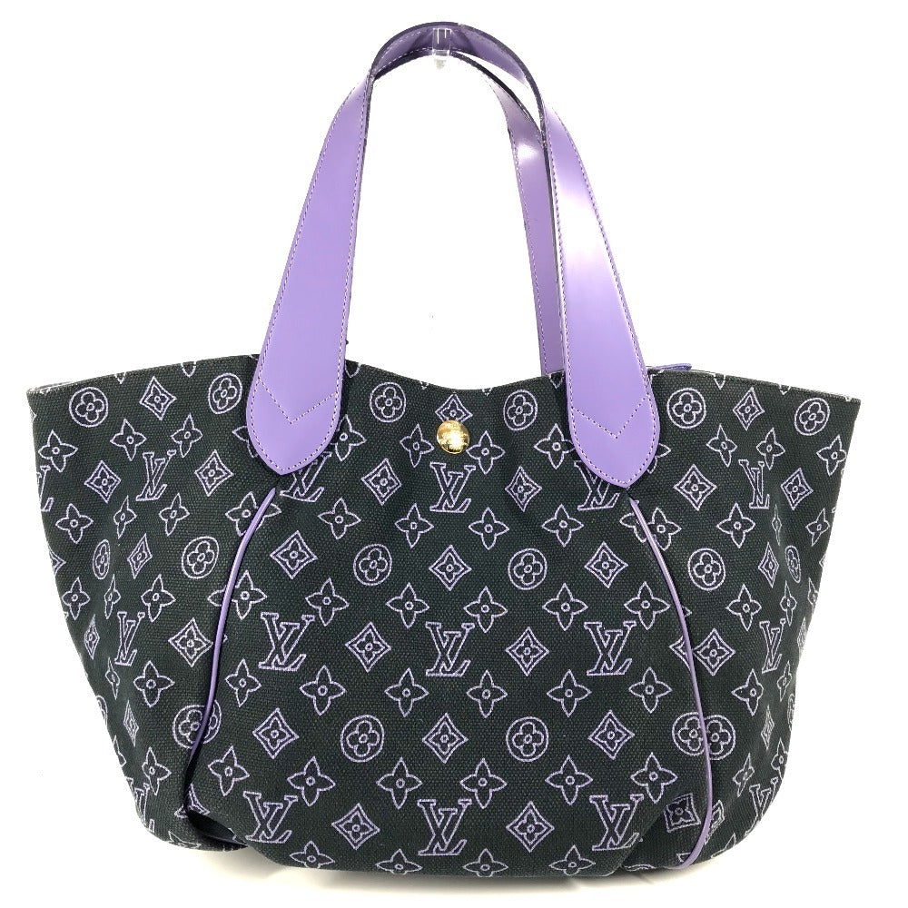 LOUIS VUITTON Shoulder Bag M95983 Leather / canvas purple Monogram beach line Hippo Ipanema PM