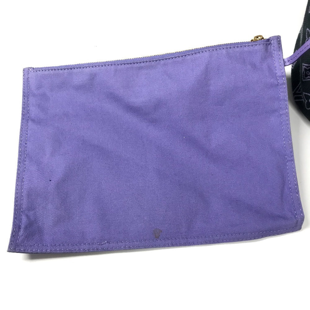 LOUIS VUITTON Shoulder Bag M95983 Leather / canvas purple Monogram beach line Hippo Ipanema PM
