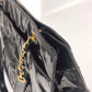 CHANEL Shoulder Bag Patent leather black Shoulder Decacoco CC COCO Mark