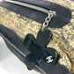 CHANEL Shoulder Bag Canvas / leather black Camellia CC COCO Mark