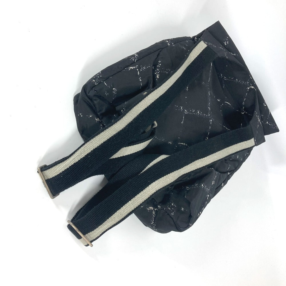 CHANEL Backpack Nylon black Old travel line Women Used Authentic