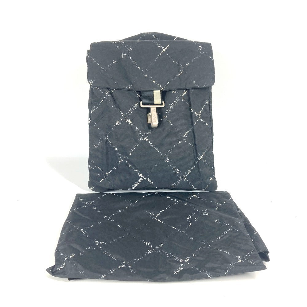 CHANEL Backpack Nylon black Old travel line Women Used Authentic