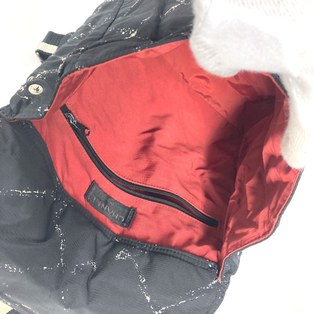 CHANEL Backpack Nylon black Old travel line Women Used Authentic