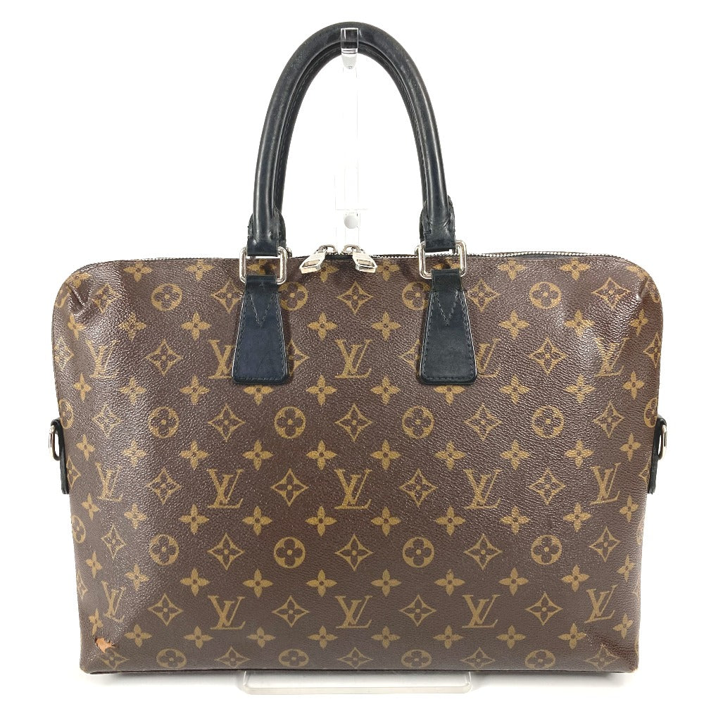 LOUIS VUITTON Handbag M40868 Monogram macacer canvas Brown Monogram macacer Porto documan Jules PDJ mens Used Authentic
