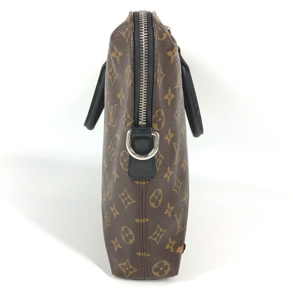 LOUIS VUITTON Handbag M40868 Monogram macacer canvas Brown Monogram macacer Porto documan Jules PDJ mens Used Authentic
