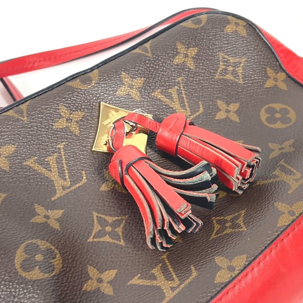 LOUIS VUITTON Shoulder Bag M43556 Monogram canvas Brown Monogram Saintonge