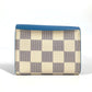 LOUIS VUITTON Trifold wallet N60219 Damier Azur Canvas blue Damier Azur Portefeuille Zoe