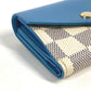 LOUIS VUITTON Trifold wallet N60219 Damier Azur Canvas blue Damier Azur Portefeuille Zoe