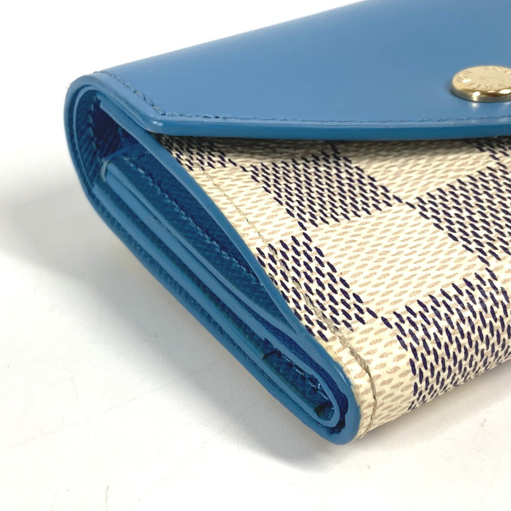 LOUIS VUITTON Trifold wallet N60219 Damier Azur Canvas blue Damier Azur Portefeuille Zoe