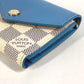 LOUIS VUITTON Trifold wallet N60219 Damier Azur Canvas blue Damier Azur Portefeuille Zoe