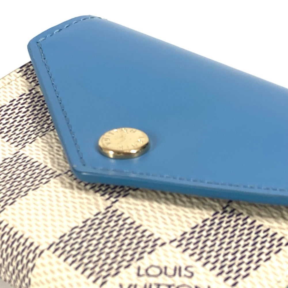 LOUIS VUITTON Trifold wallet N60219 Damier Azur Canvas blue Damier Azur Portefeuille Zoe